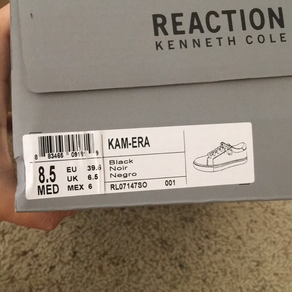 Reaction Kenneth Cole KAM-ERA Black shoes US 8.5 - Picture 6 of 6